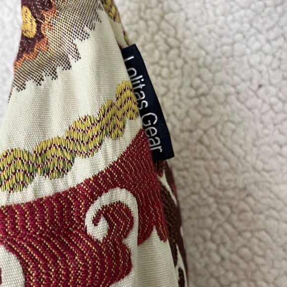 Lolita Chisholm Mandalla Tapestry & Leather Boho Bag With 4 Inner Pockets - Picture 4 of 12